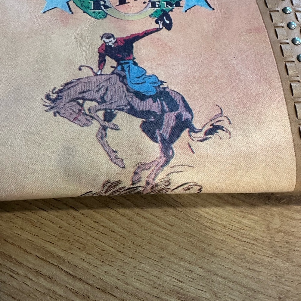 Montana West Rodeo Tan Leather Fringe Shoulder Bag - Picture 4 of 10